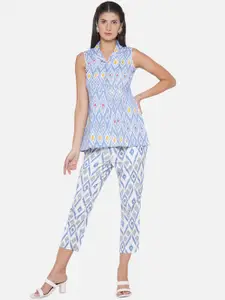 bellamia Printed Top With Trouser