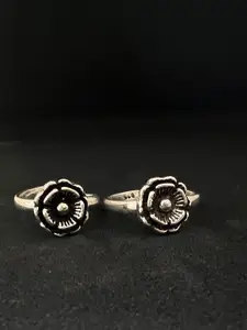 Arte jewels Set Of 2 925 Sterling Silver Toe Rings