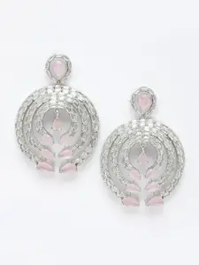 DressBerry Pink Contemporary Drop Earrings
