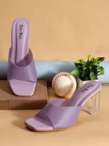 Retro Walk Open Toe Block Heels