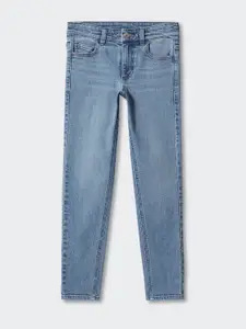 Mango Kids Boys Slim Fit Light Fade Stretchable Jeans