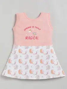 Toonyport Girls Conversational Print Cotton A-Line Dress