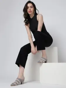 Marc Loire Textured Block Heel Mules