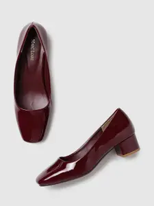 Marc Loire Square Toe Block Heel Pumps
