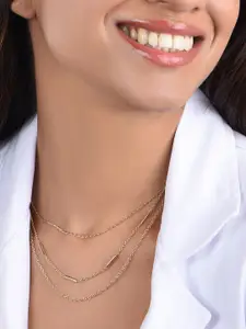 ToniQ Gold-Plated Layered Choker Necklace