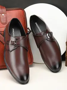 Provogue Men Round Toe Formal Monk Shoes