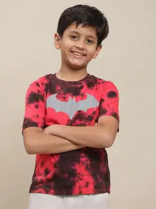 Kids Ville Boys Batman Printed Dyed Pure Cotton Tshirt