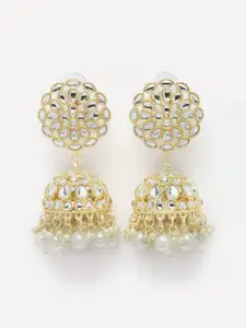 Anouk Gold-Plated Dome Shaped Jhumkas