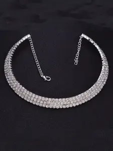 YouBella Silver-Plated Necklace