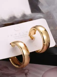 YouBella Gold-Plated Circular Hoop Earrings