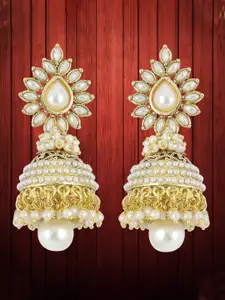 YouBella Gold-Plated Contemporary Jhumkas