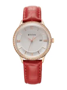 Titan Women Straps Analogue Watch 95247WL01