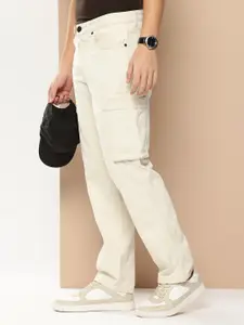 Bene Kleed Men Straight Fit Mid-Rise Pure Cotton Cargo Jeans