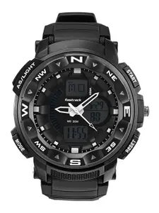 Fastrack Men Patterned Dial & Analogue And Digital Watch 38076PP01