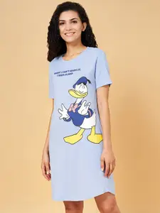 Dreamz by Pantaloons Cartoon Characters Printed Pure Cotton T-shirt Nightdress