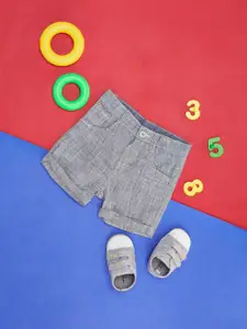 Pantaloons Baby Boys Self Design Cotton Shorts