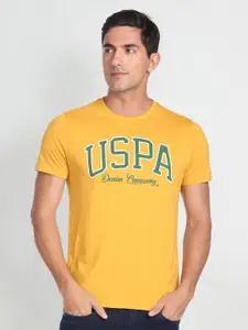 U.S. Polo Assn. Denim Co. Typography Printed Cotton Slim Fit T-Shirt