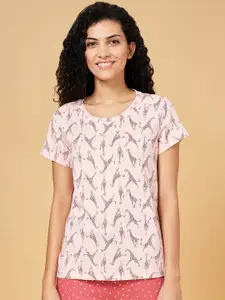 Dreamz by Pantaloons Printed Cotton Lounge T-Shirts