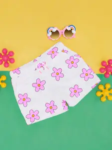 Pantaloons Junior Girls Floral Printed Cotton Shorts