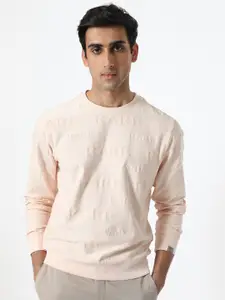 RARE RABBIT Men Malaga Brand Logo Printed Sweatshirt