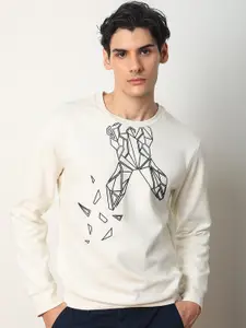 RARE RABBIT Graphic Printed Cotton Sweatshirt