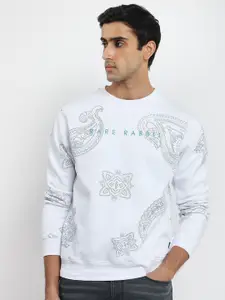 RARE RABBIT Men Arloo Tribal Printed Sweatshirt