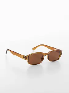 MANGO Women Rectangle Sunglasses with UV Protected Lens