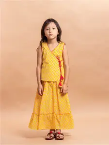 Sangria Girls Printed Pure Cotton Lehenga Choli