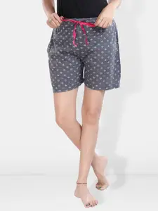 Be You Women Floral Printed Lounge Shorts