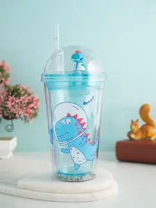 Golden Peacock Kids Blue Printed Non-Toxic Sipper-500 ml