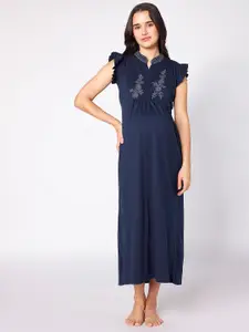 beebelle Embroidered Maternity Maxi Nightdress