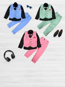 BAESD Boys Pure Cotton Shirt & Trousers With Waistcoat