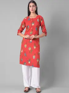 Dollar Missy Floral Printed Straight Kurta