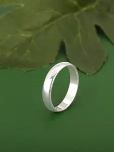 GIVA Men 925 Sterling Silver Rhodium-Plated Modern Grace Finger Ring
