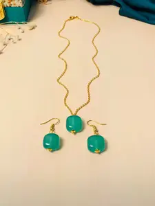 ABDESIGNS Gold-Plated Necklace and Earrings