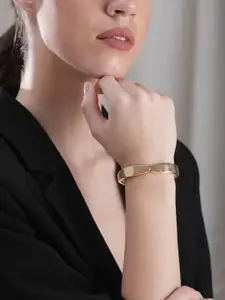 Rubans Voguish Gold-Plated Cuff Bracelet