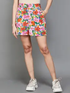 Ginger by Lifestyle Women Floral Printed Cotton Shorts