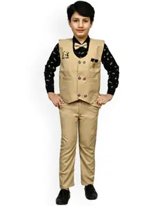 BAESD Boys Pure Cotton Shirt & Trousers With Waistcoat