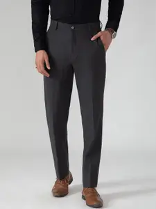 SUBTRACT Men 4 Way Stretch Flex Waist Slim Fit Formal Trousers