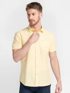 MOZZO Classic Slim Fit Cotton Casual Shirt