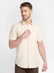 MOZZO Classic Slim Fit Cotton Casual Shirt