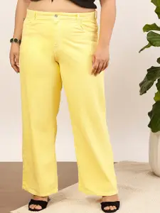 CURVY STREET Women Jean Wide Leg Cotton Regular Jeans