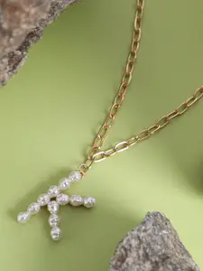 SOHI Gold-Plated Necklace