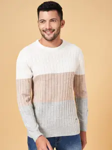 BYFORD by Pantaloons Colourblocked Acrylic Pullover