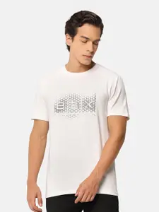 Blackberrys Round Neck Typography Printed Cotton T-shirt