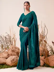 Soch Ethnic Motifs Embroidered Saree