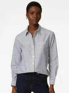 Marks & Spencer Vertical Striped Formal Shirt