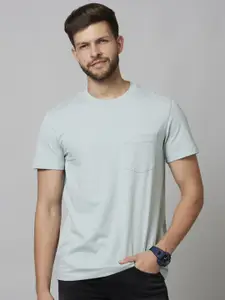 Celio Round Neck Relaxed Fit Knitted Cotton T-Shirt