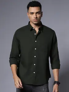 High Star Solid Pure Cotton Casual Shirt