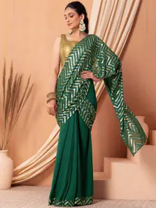 Indya Luxe Embellished Sequinned Ready to Wear Saree